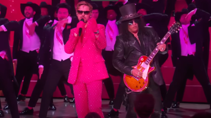 Slash came out at the Oscars to perform 'I'm Just Ken' with Ryan Gosling